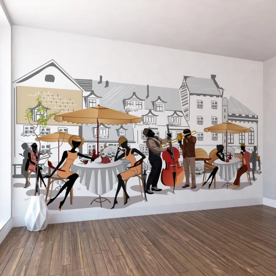 Paris Sokakları Duvar Posteri