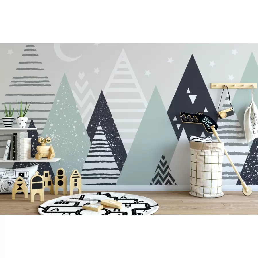 Dağlar ve Gökyüzü Çocuk Odası Duvar Kağıdı