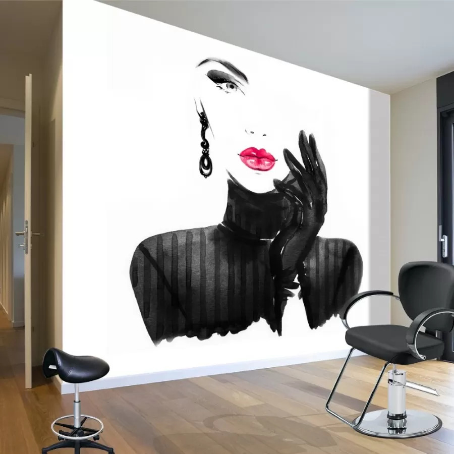 Kadın Silueti - Duvar Posteri